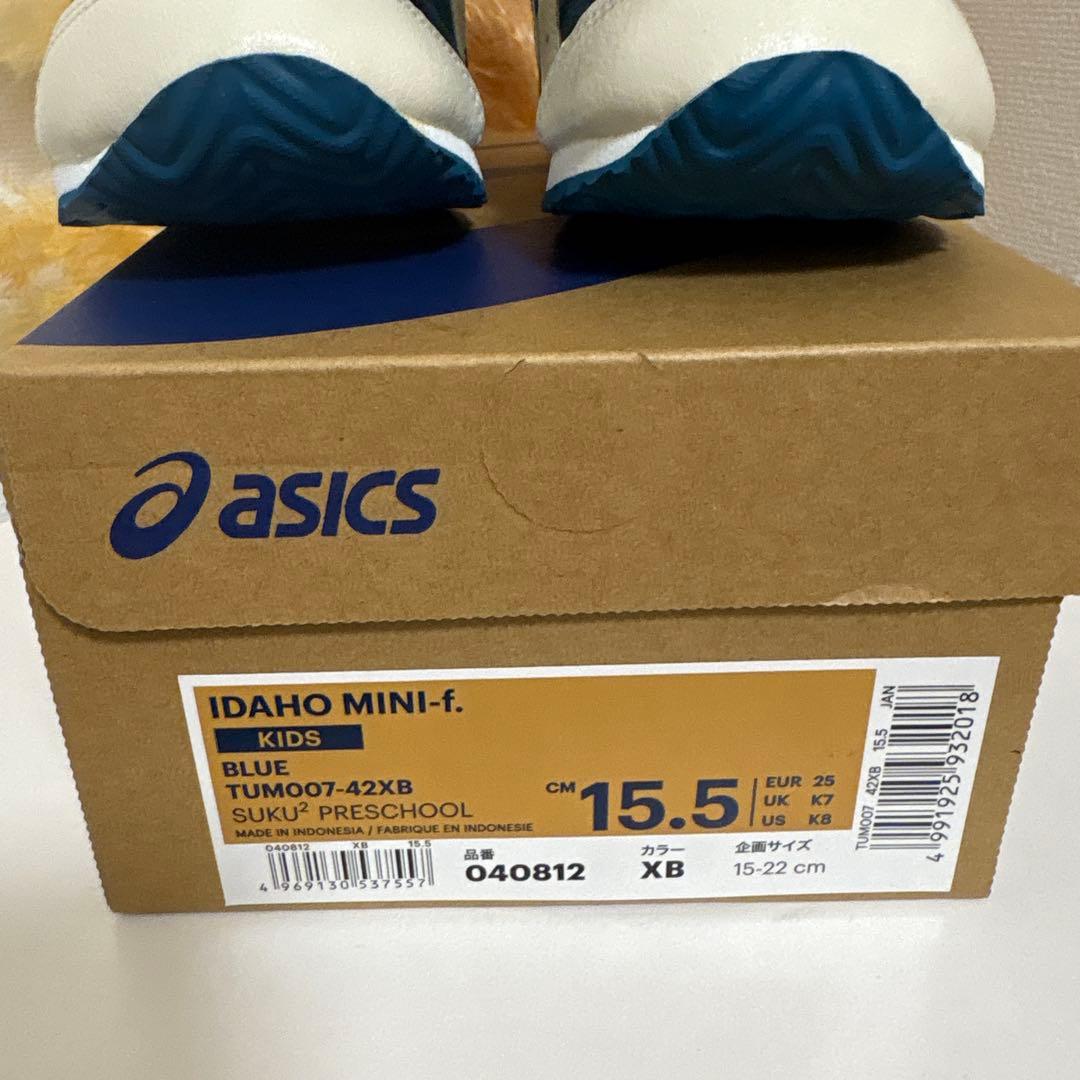 Tomoファミリアasics ネイビー/ホワイト スニーカー ベルクロ