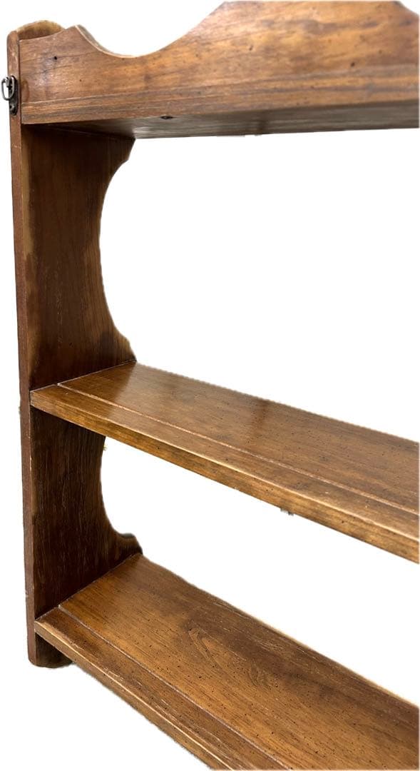 無垢材　ウォールシェルフ　アンティーク　輸入家具