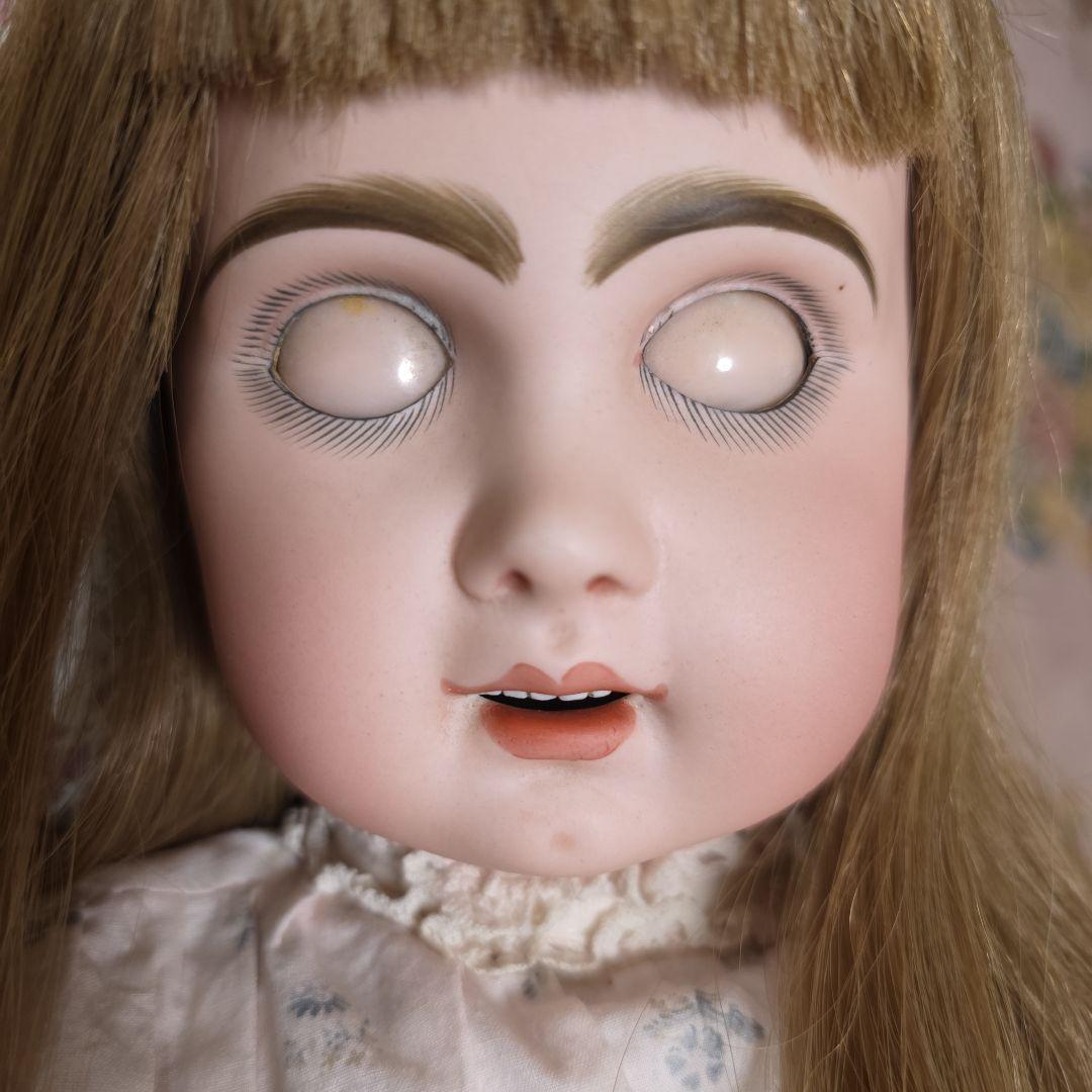 フランス　アンティークビスクドール　デポゼ　テートジュモー　スリープアイ