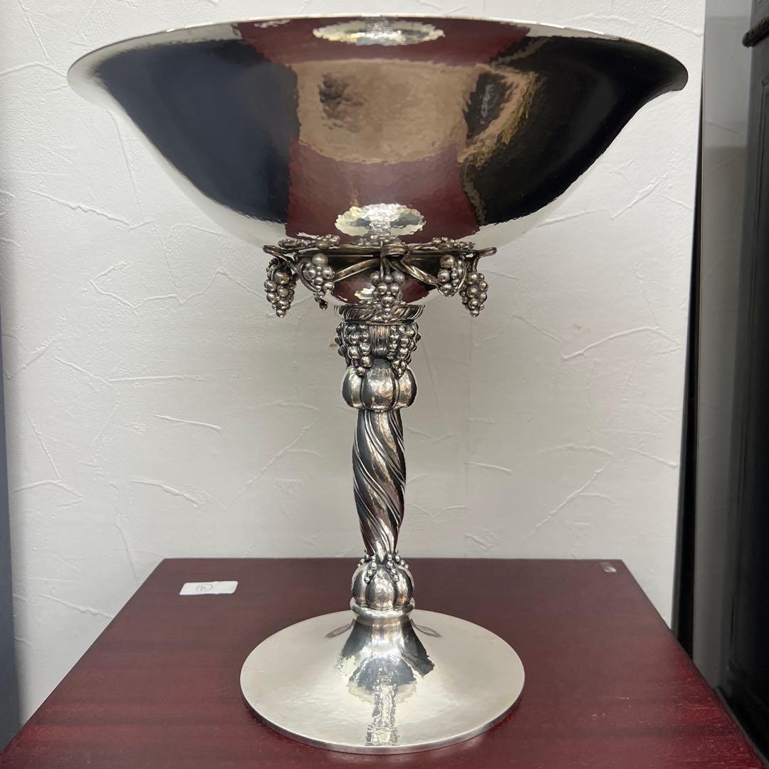 ジョージジェンセン最高峰Sterling純銀グレープボウル　1862g共箱チニチ