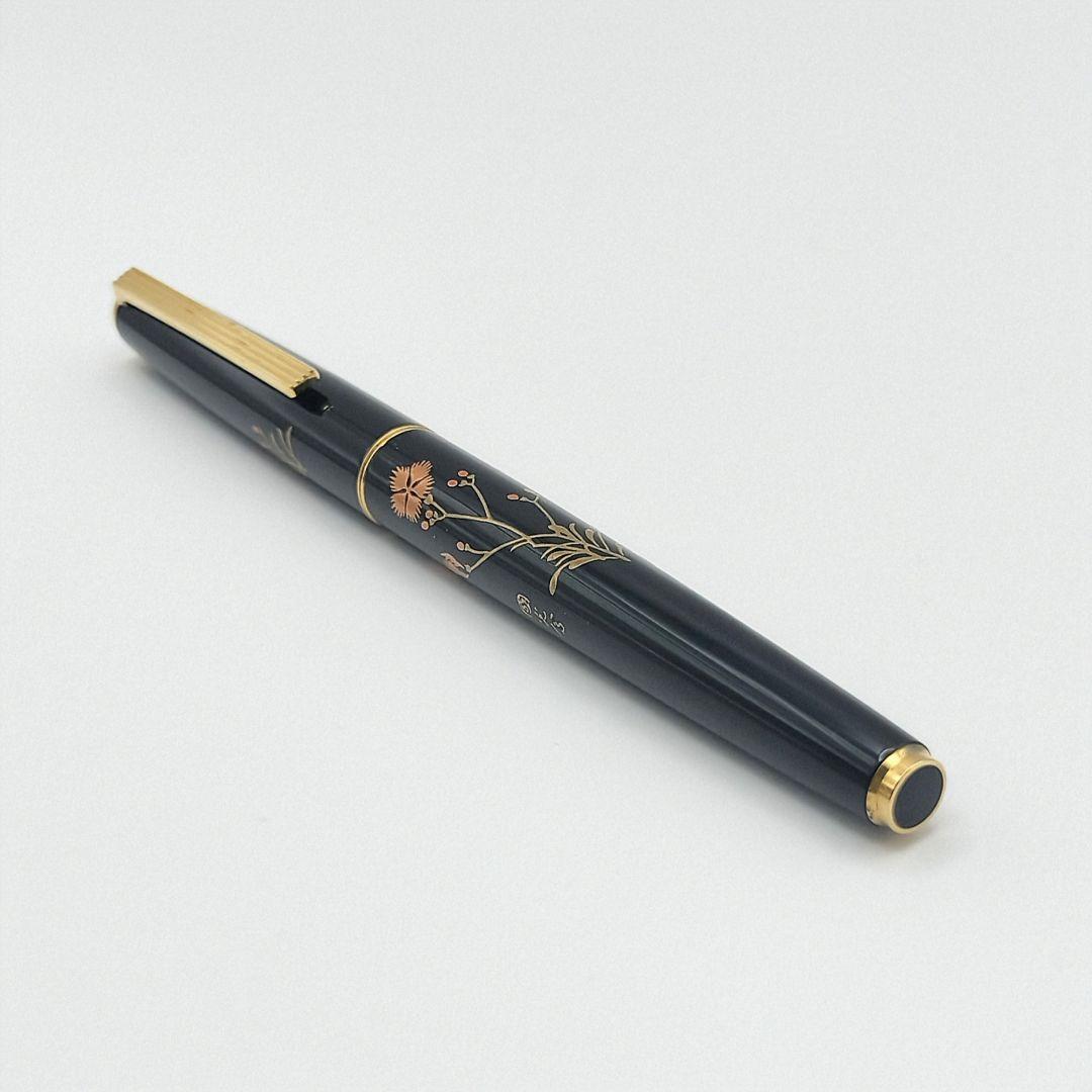 【S】PILOT 万年筆 ペン先 14K 平蒔絵 國光会 コンバーター 箱付