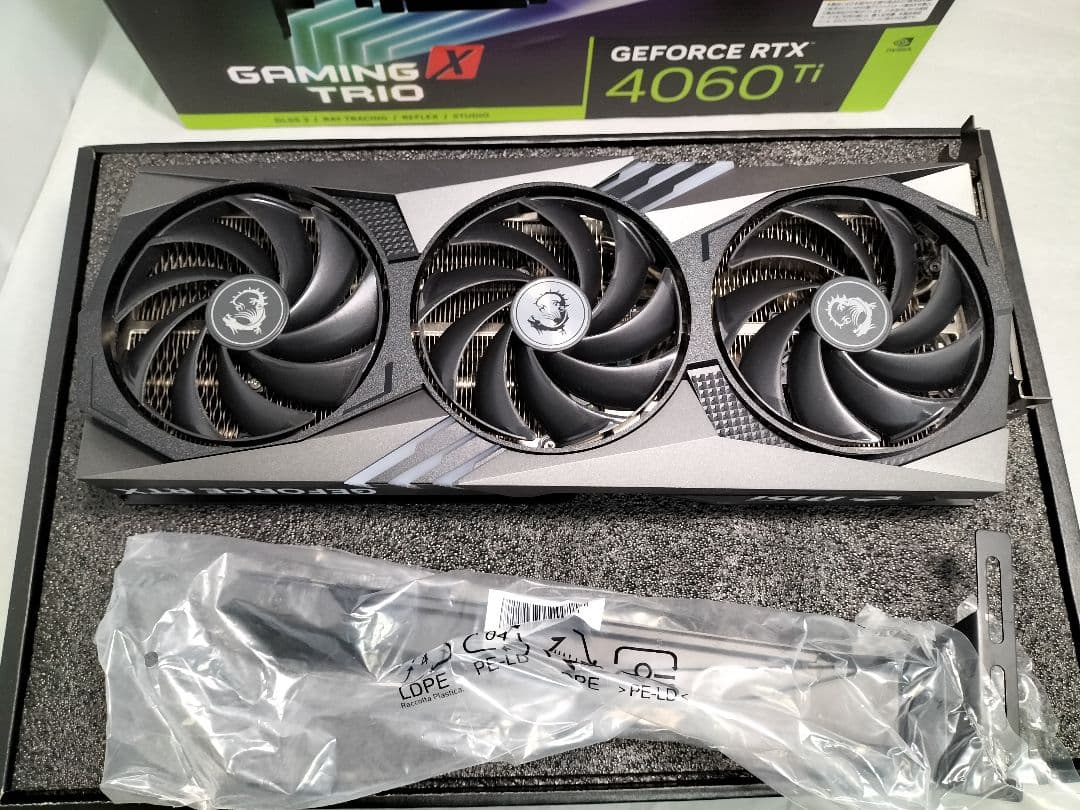 グラフィックボード・グラボ・ビデオカード MSI GAMING TRIO RTX4060TI