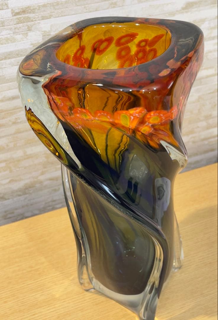 マルテイグラス 花瓶 ガラス製 日本製