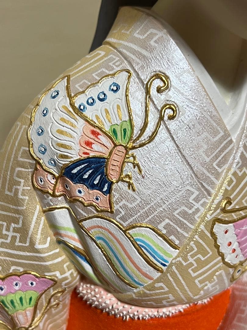 博多人形　西頭哲三郎作　\"静寂\" 高さ38cm