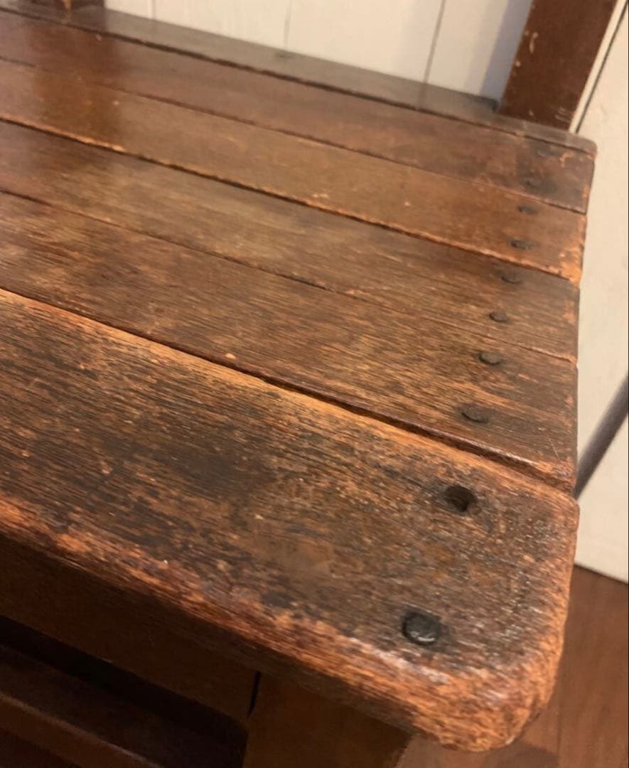 古家具古道具 家具 チェア スツール　木製　スクール椅子