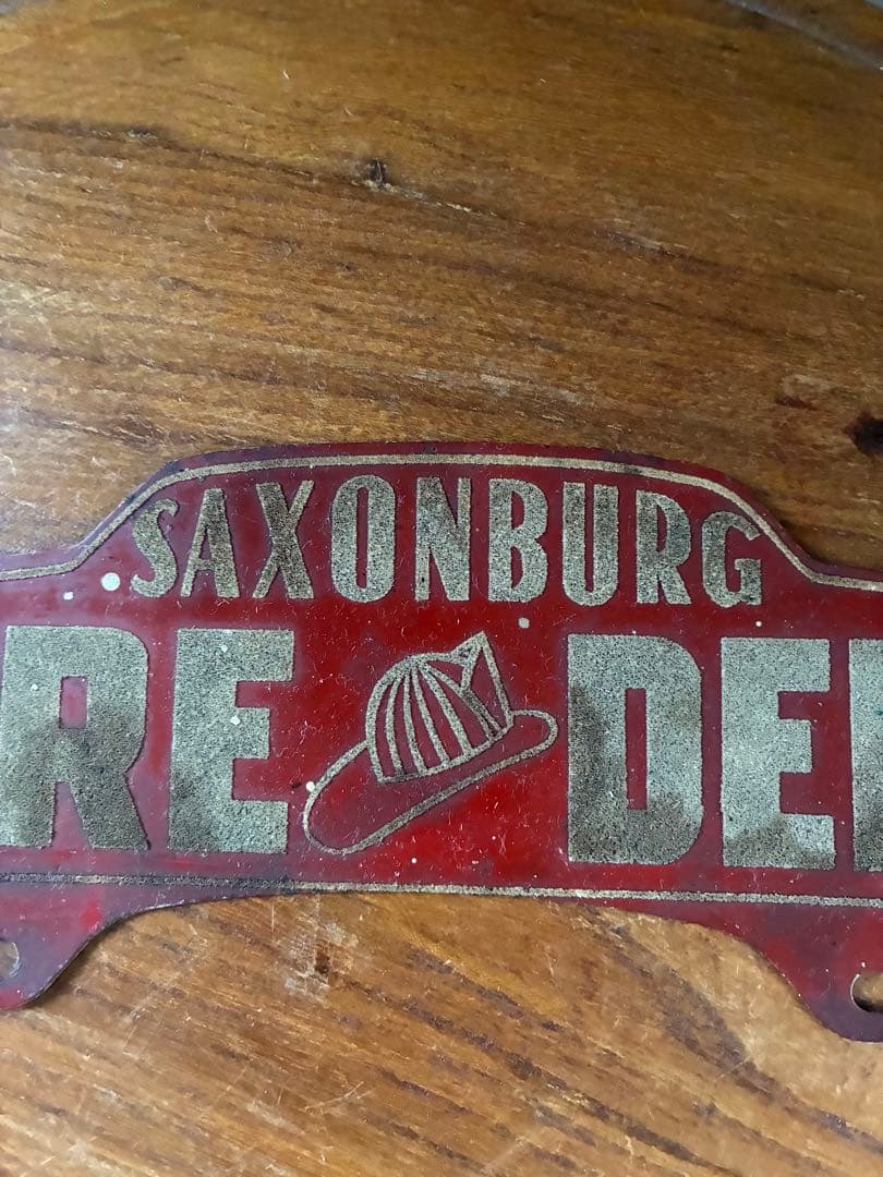 アンティーク　サイン　プレート　ブースター　ライセンス　看板　消防署　アメリカ