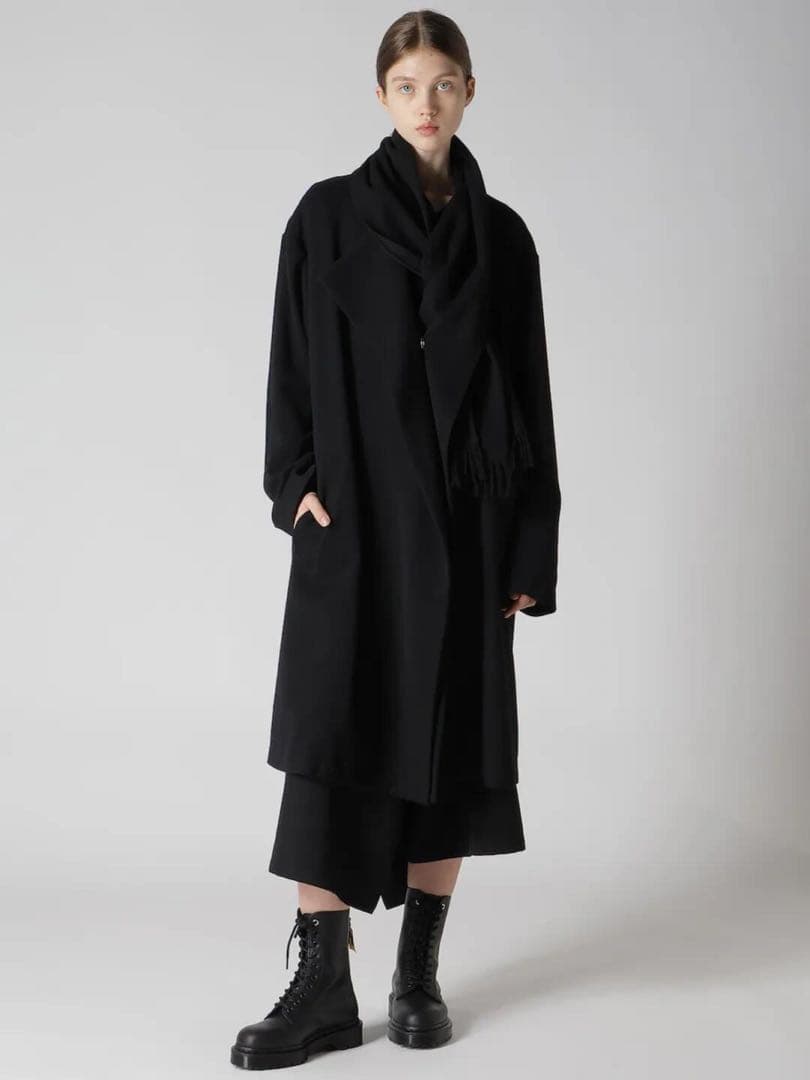 Y’s ヨウジヤマモト　ウールコート　黒　1