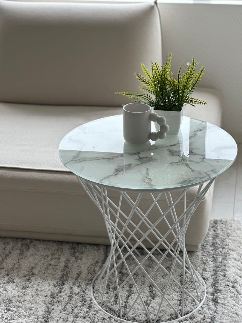 フランフランフラン大理石柄マーブル柄サイドテーブルZARAホーム北欧韓国