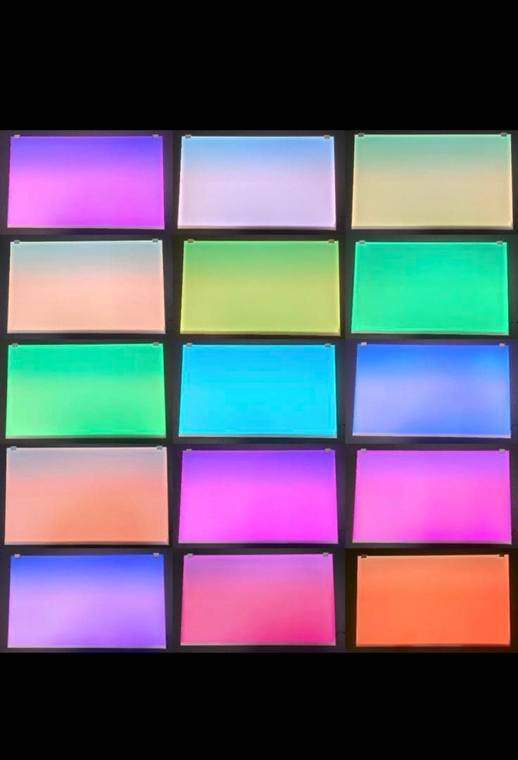 新品未使用　ライトスクリーン　アクアリウム　LED RGB 30cm×30cm