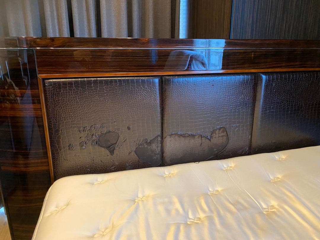 【定価150万】アルテリ社 クイーンベッドフレームセット 訳あり/要補修 直輸入