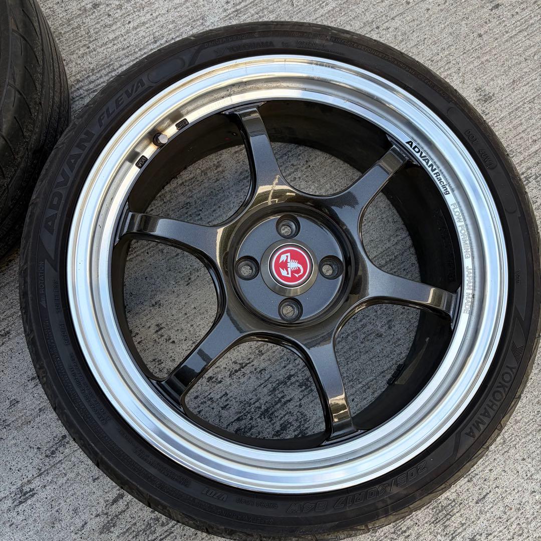 ADVAN RG-D2 17インチ 7.5J＋35 PCD98 ４穴 アバルト