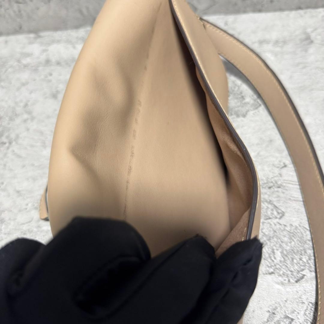 良品 コーチ ワンショルダーバッグ タビー20 PVC レザー ベージュ