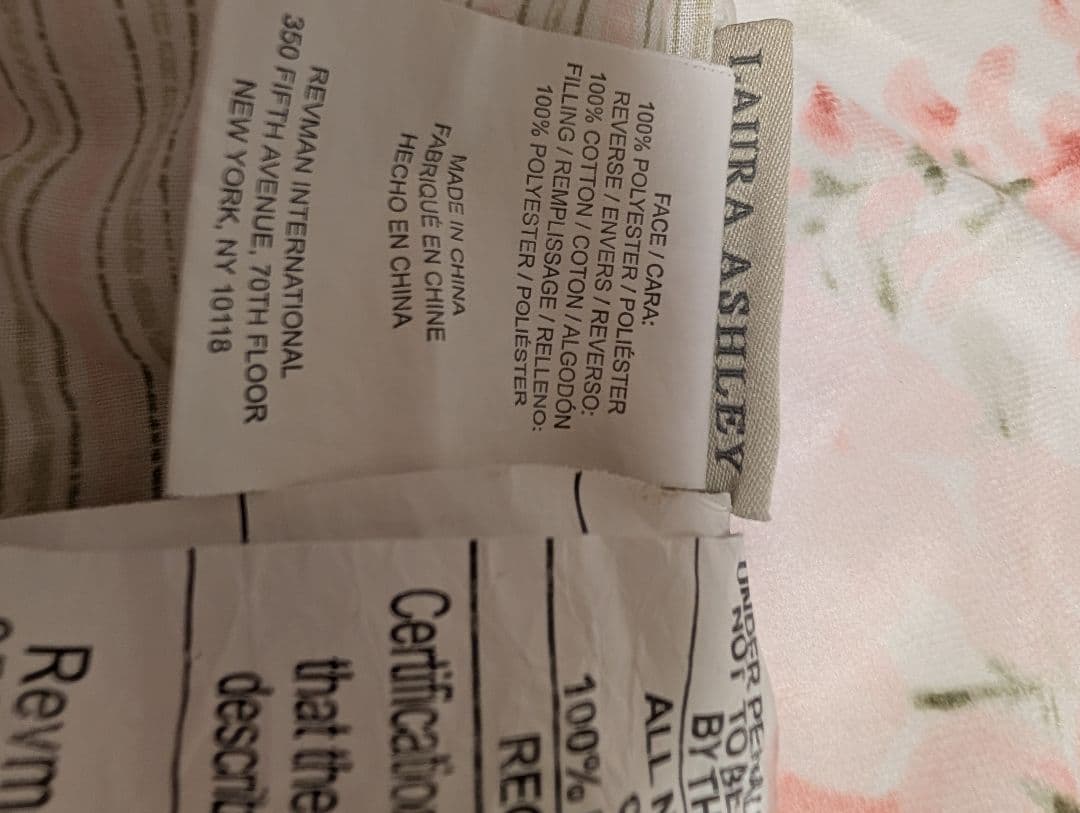 イタリアで購入ローラアシュレイ