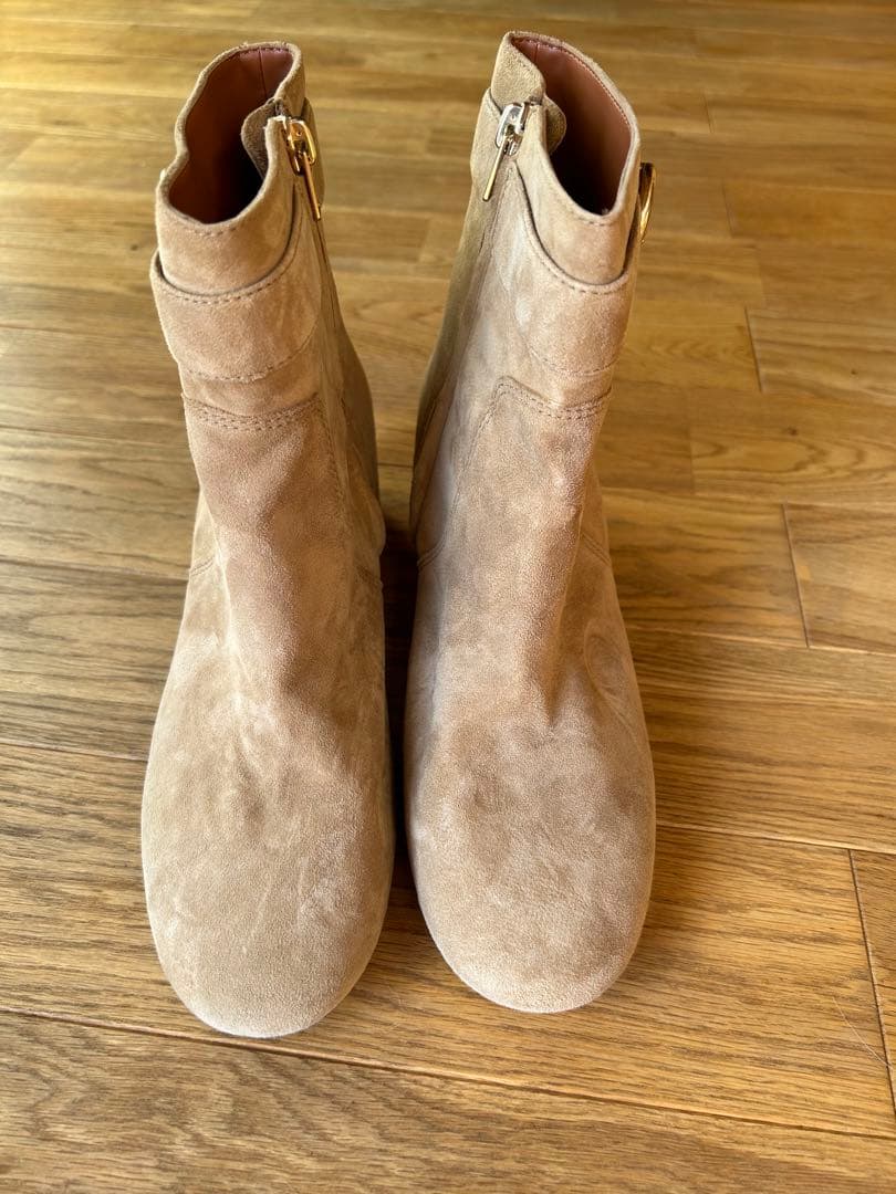 COACH coach ＣＯＡＣＨ　コーチ　ベージュ スエードブーツ 7.5