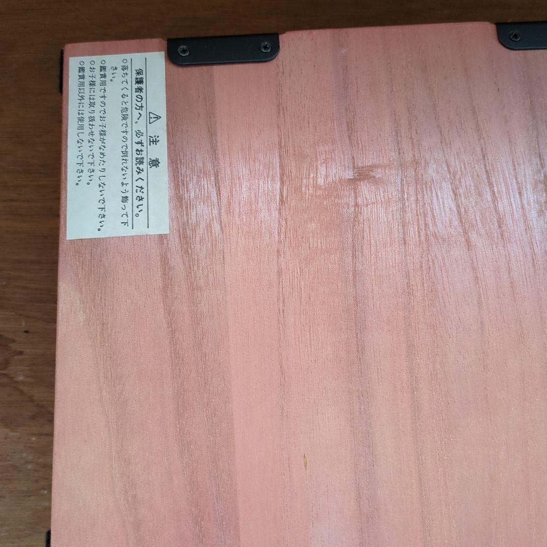 桜の花の木製ひな壇 折りたたみ式