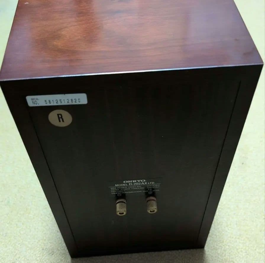 ONKYO D-202AX LTD ダークウッド スピーカー 2台ケーブルセット