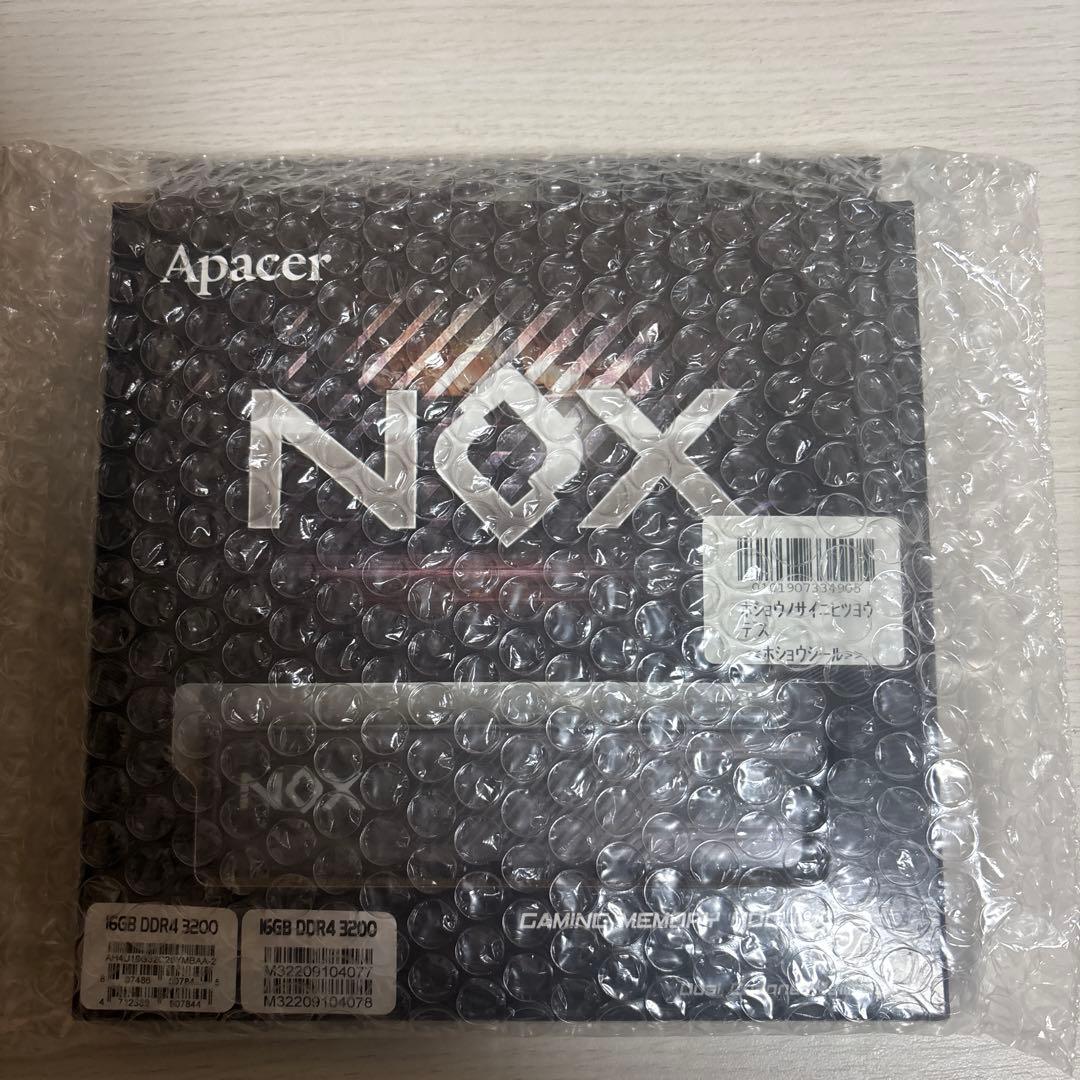 Apacer NOX DDR4メモリ 8ga 2枚セット 16ga