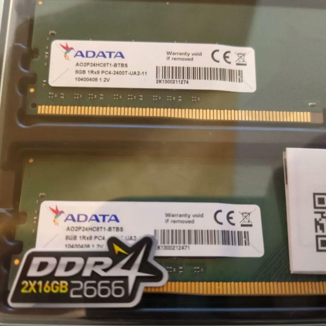 ADATA DDR4 2666 2x8GB メモリー