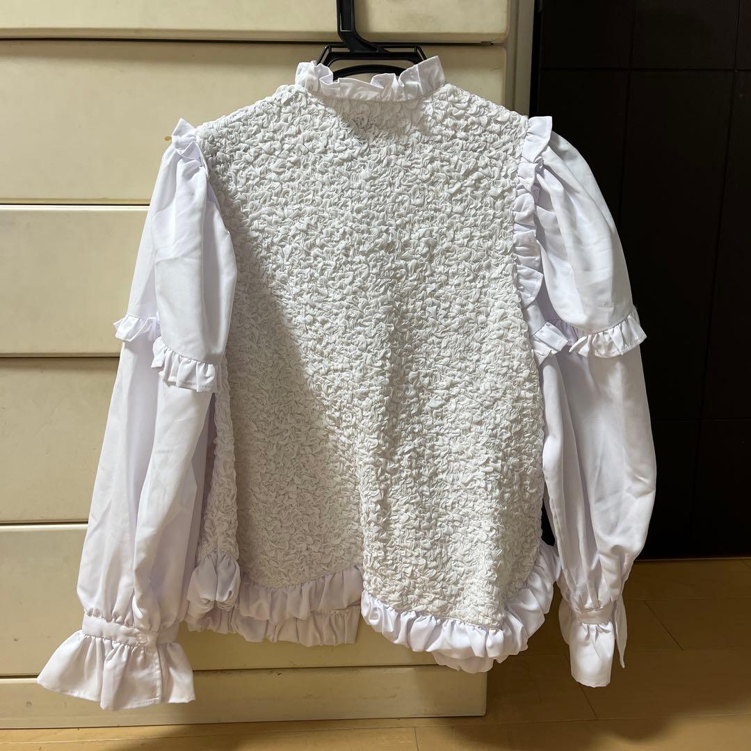 Bibiy. ホワイト長袖ブラウス