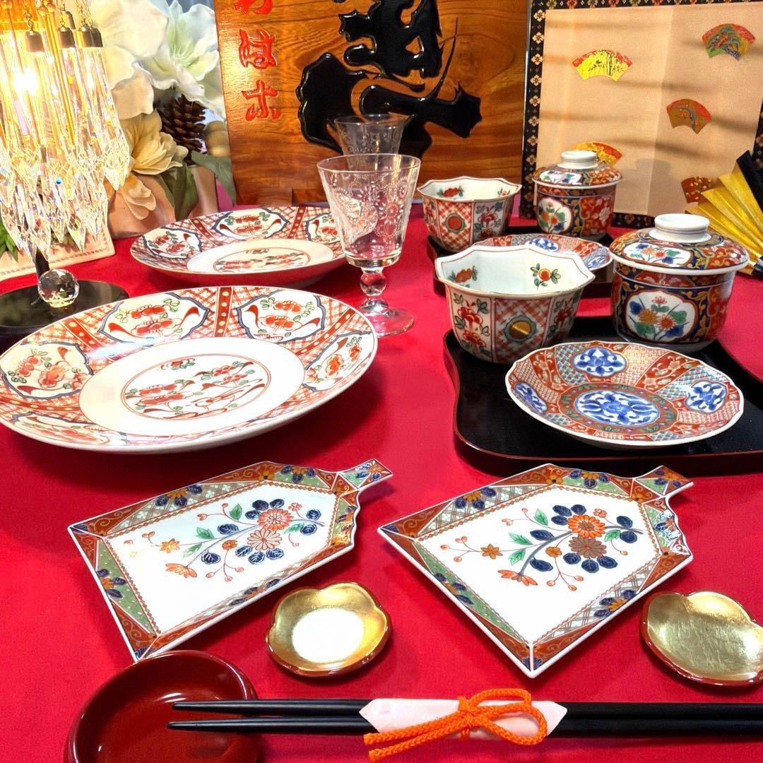 唄姫 たち吉赤絵金彩　前畑陶器庫山窯　南風窯　No.4-27