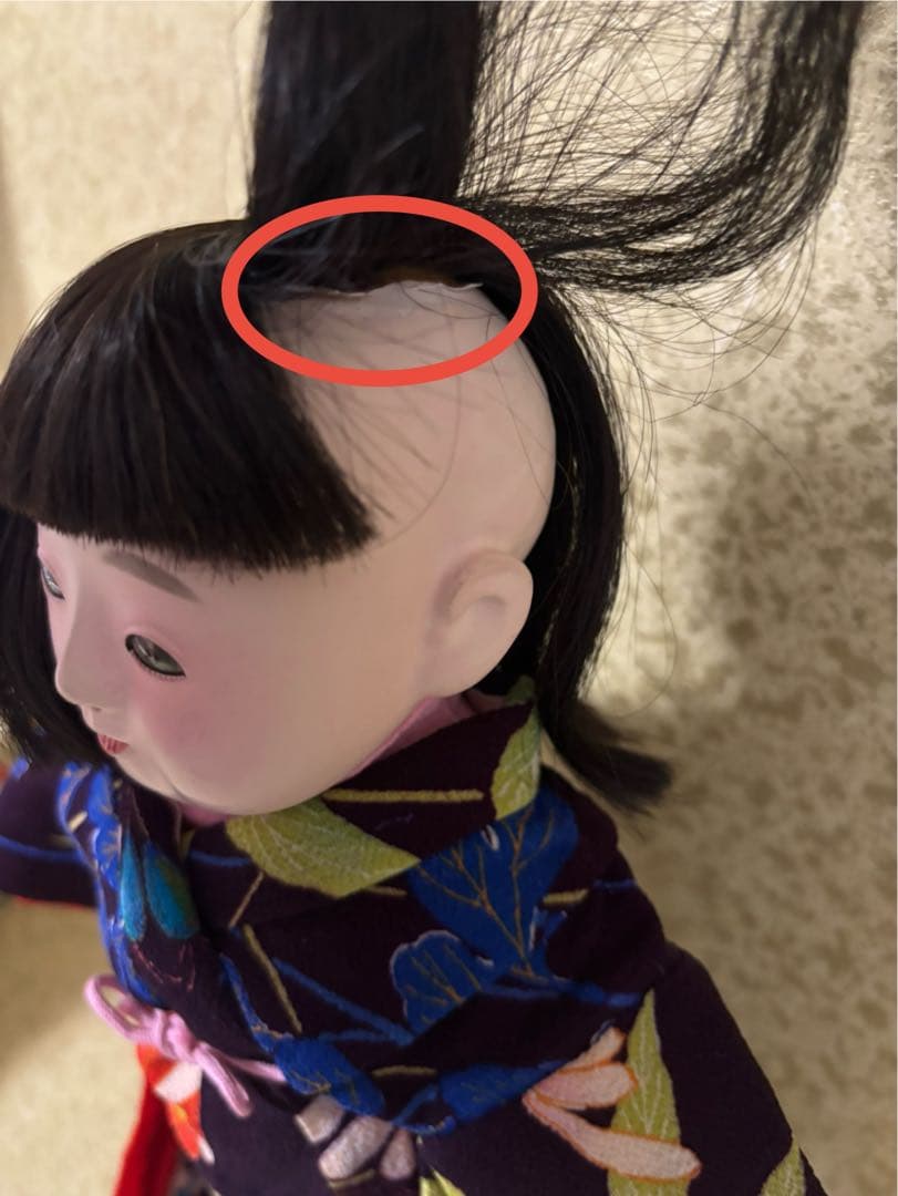 市松人形　抱き人形　３５cm