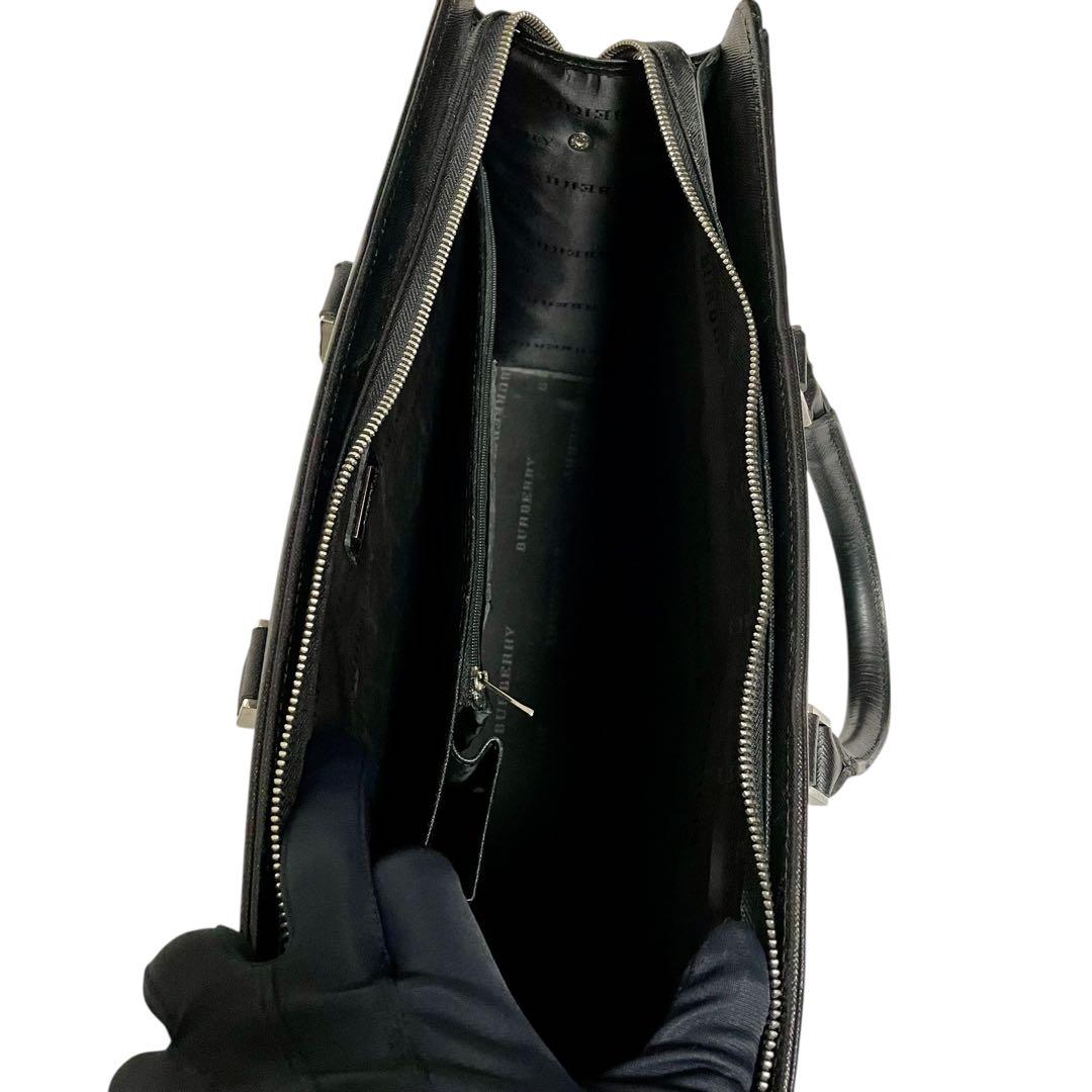 BURBERRY バーバリー サフィアーノレザー ビジネスバッグ ブリーフケース