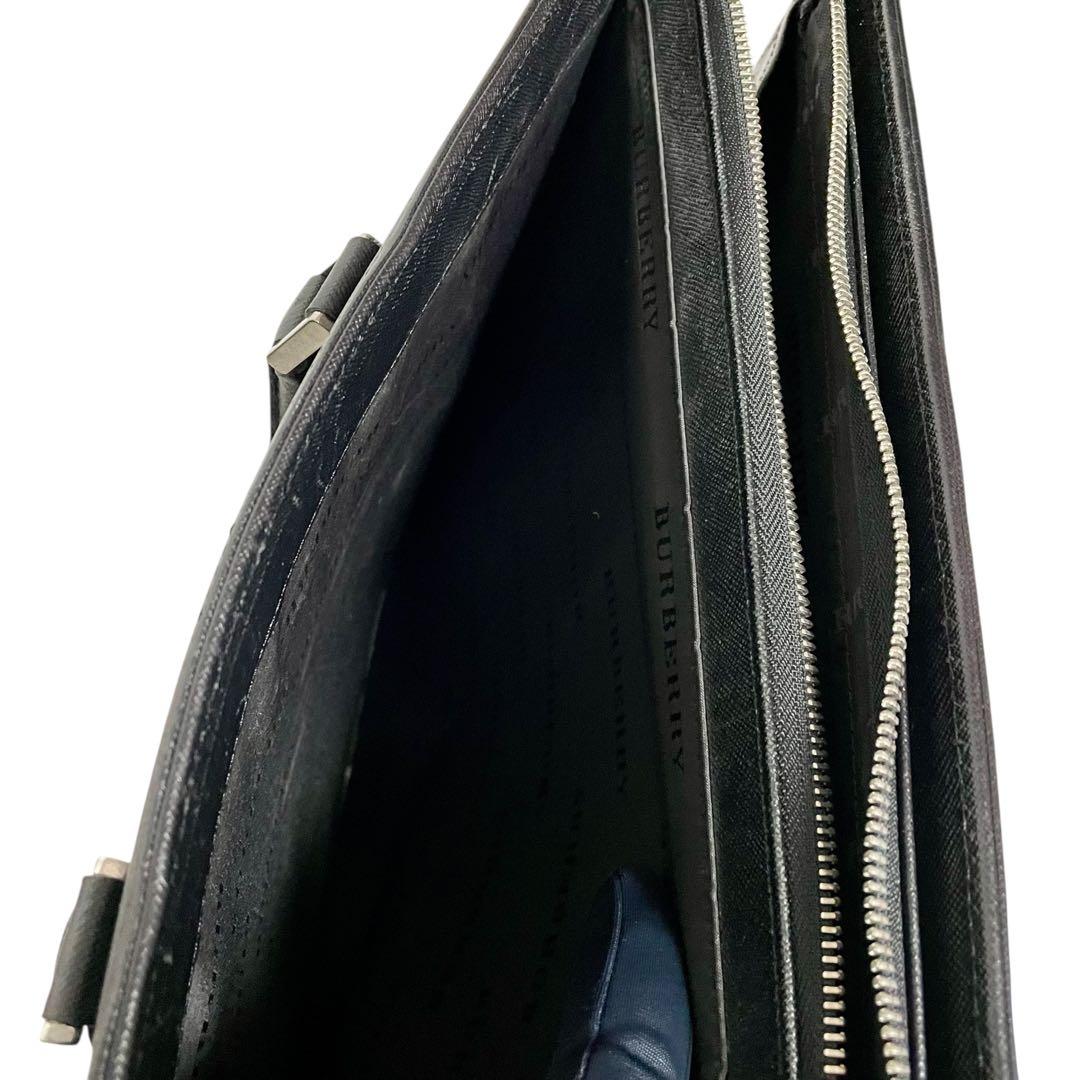 BURBERRY バーバリー サフィアーノレザー ビジネスバッグ ブリーフケース