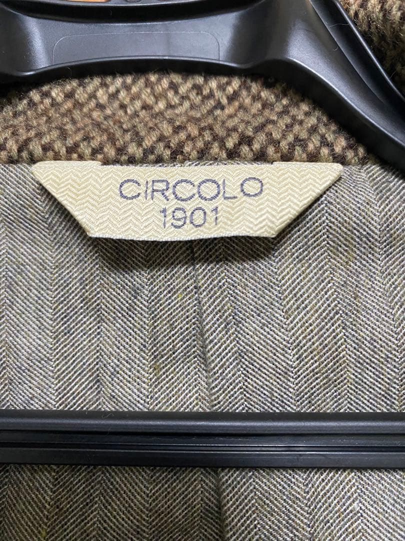 CIRCOLO 1901 ツイード Pコート サイズ50 美品　最終値下