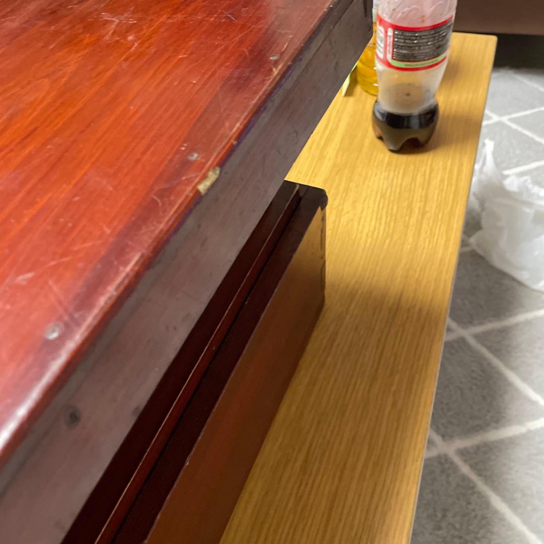 漆塗り　入れ子　7段　木箱　7個組　昭和レトロ　アンティーク　蓋付　ヴィンテージ