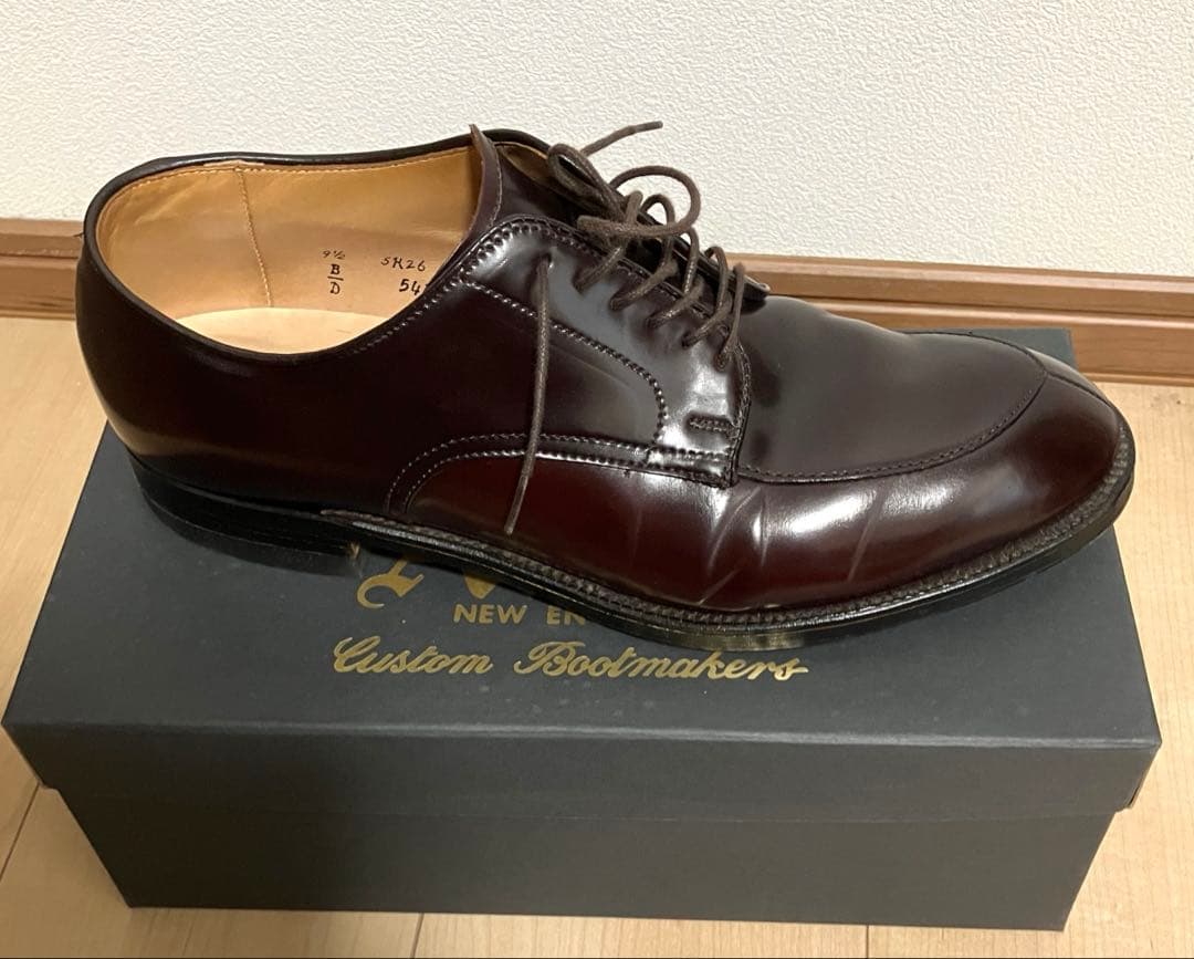 【使用数回】オールデン　バーガンディコードバン 54321 9ハーフD