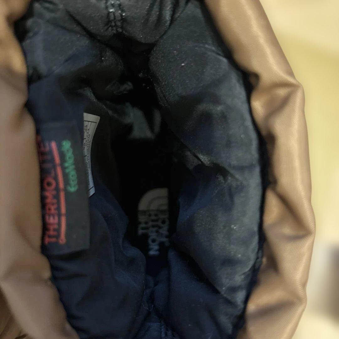 THE NORTH FACEノースフェイス ヌプシ ロゴ ショート ブラウン