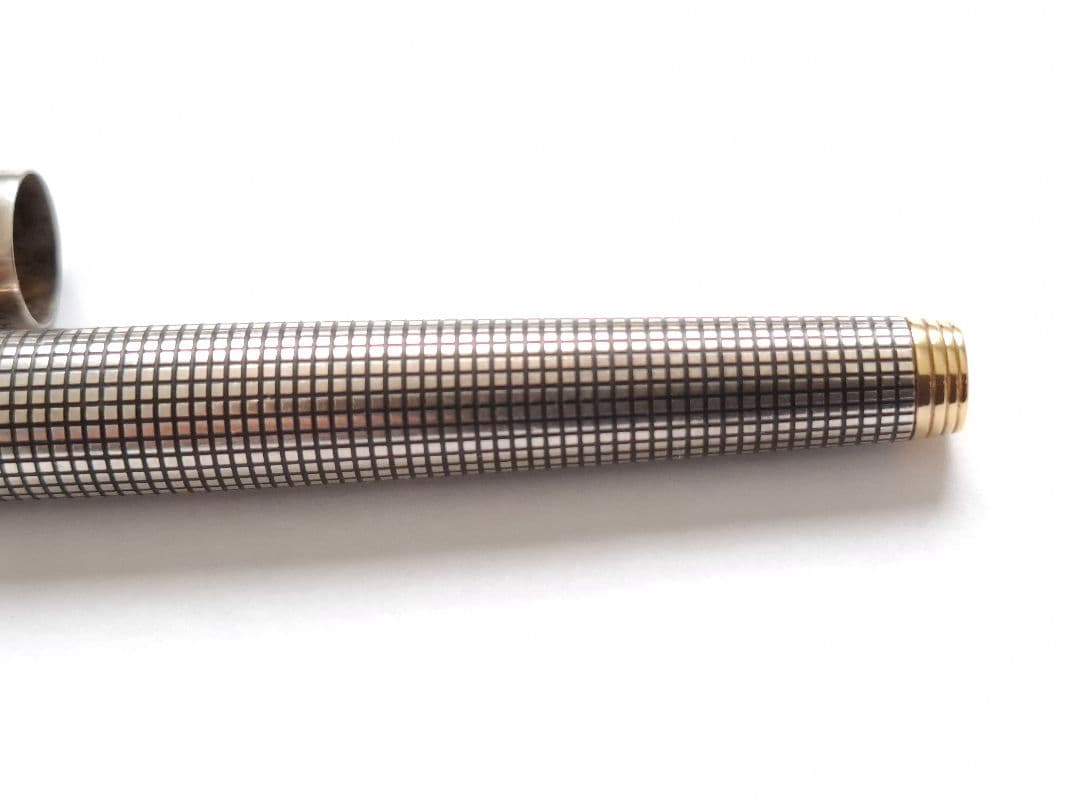 希少　parker　万年筆　XF(極細)　スターリングシルバー　シズレ　オパール