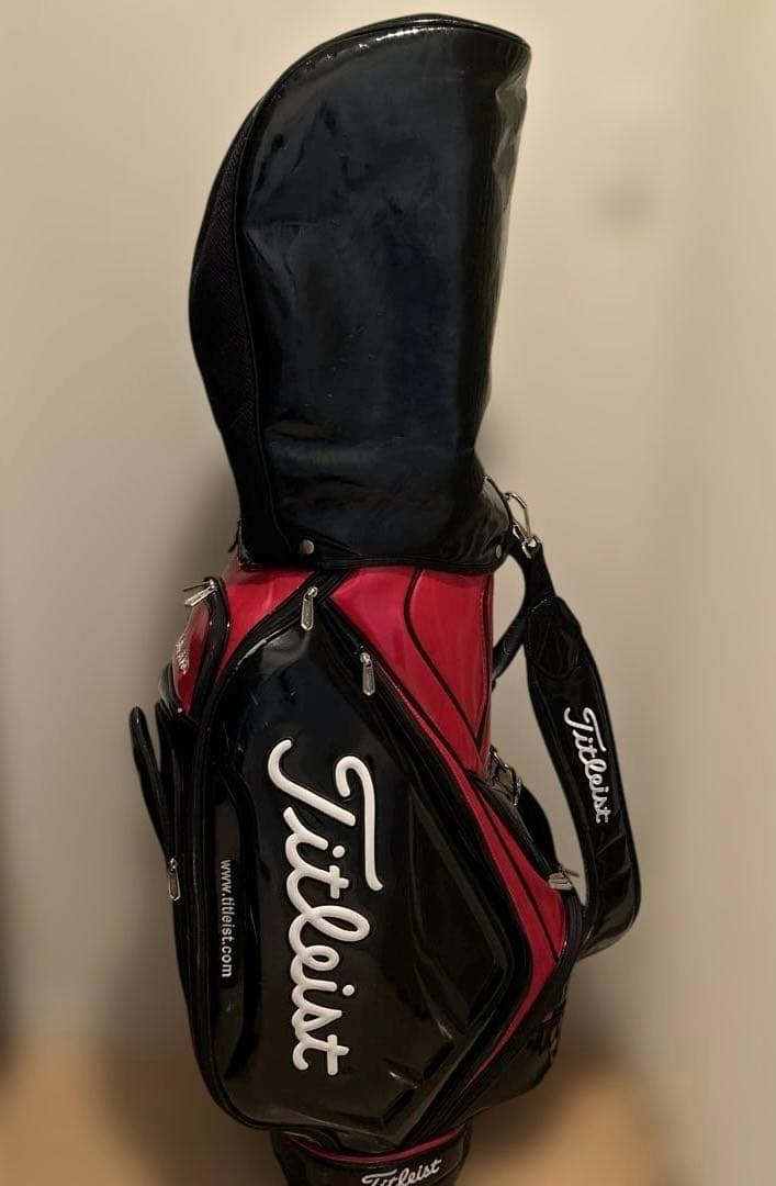 Titleist ゴルフバッグ 黒/赤