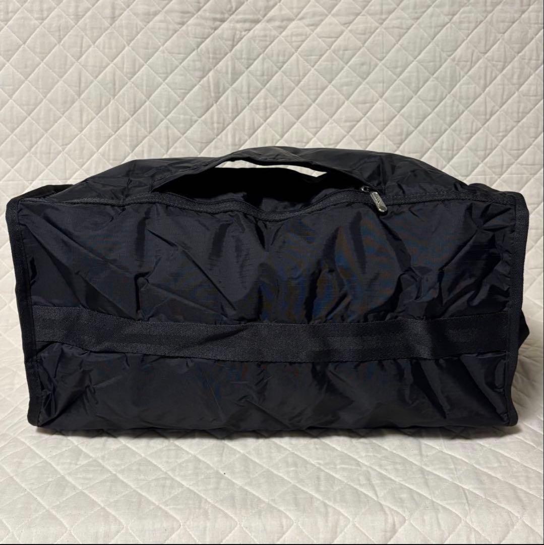 【軽量・大容量】レスポートサック 黒 ボストンバッグ ショルダー付き