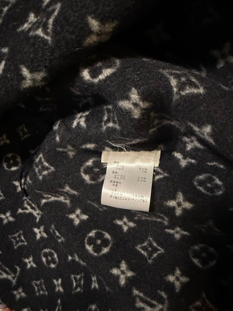 美品 希少サイズ フーデッドラップコート