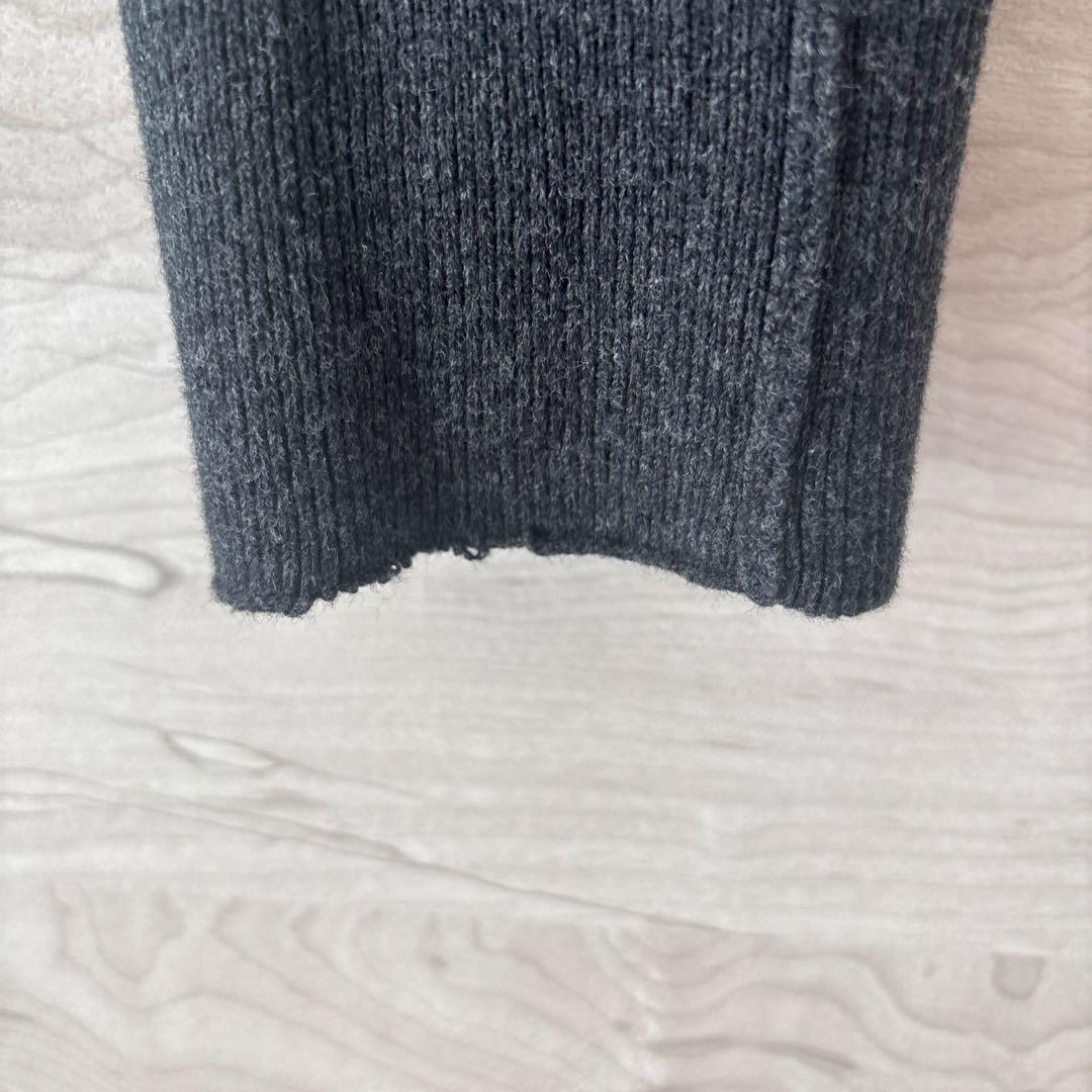 アダムエロペ　【サステナブル・洗える】フェルト刺しゅうニットプルオーバー