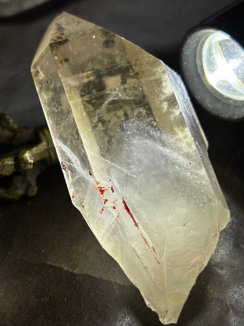 ☆別格高級品！マニカラン　ファントムクォーツ　水晶　原石　来福開運秘宝③