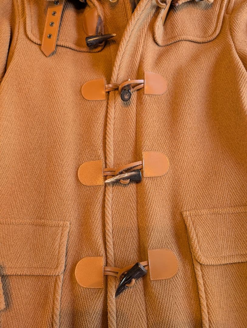 ディスティンクションメンズビギ　ダッフルコート　キャメル　イタリア製素材　日本製