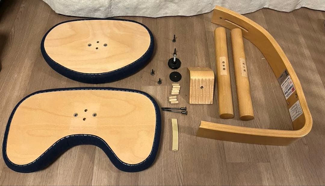 【純正カバー付き】ネイビー バランスチェア　バランスイージー　ショートフレーム