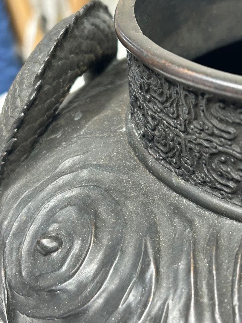 銅　壺　龍　アンティーク　骨董 コレクション 古美術