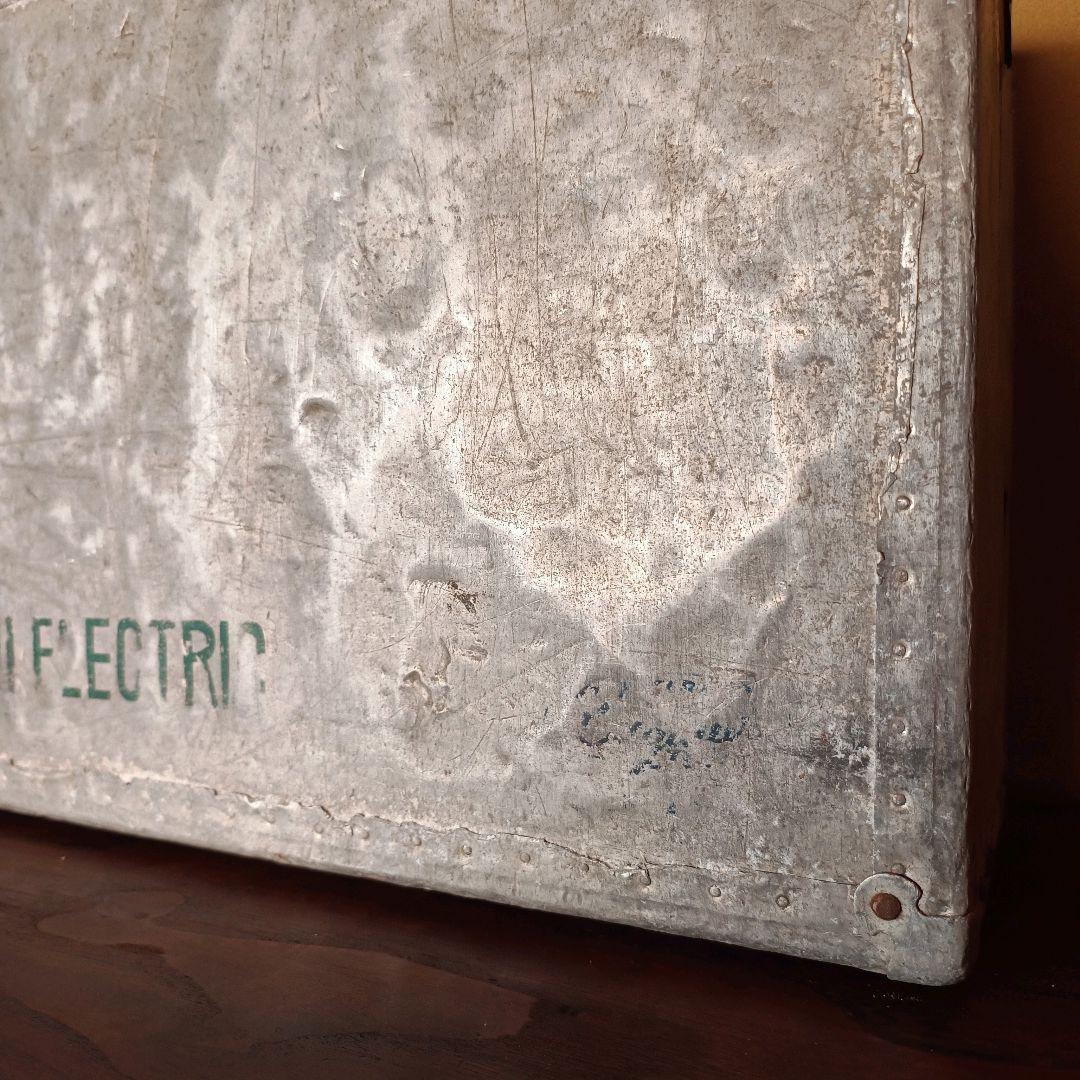 【希少】ヴィンテージ FUJI ELECTRIC アルミトランク レトロ 古道具