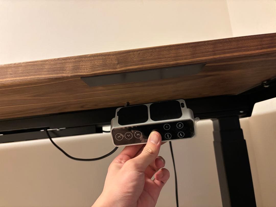 Flexispot e7 昇降式デスク 幅180cm特注ウォールナット無垢材天板