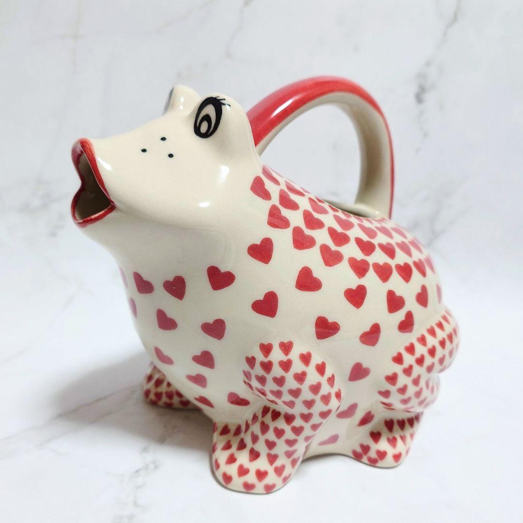 新品 ポーリッシュポタリー Galia社 カエル じょうろ