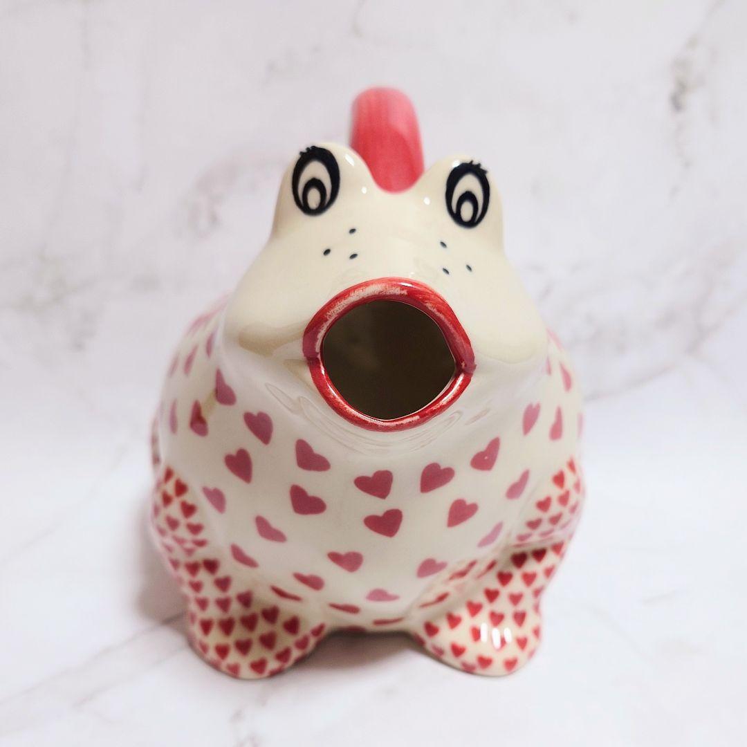 新品 ポーリッシュポタリー Galia社 カエル じょうろ