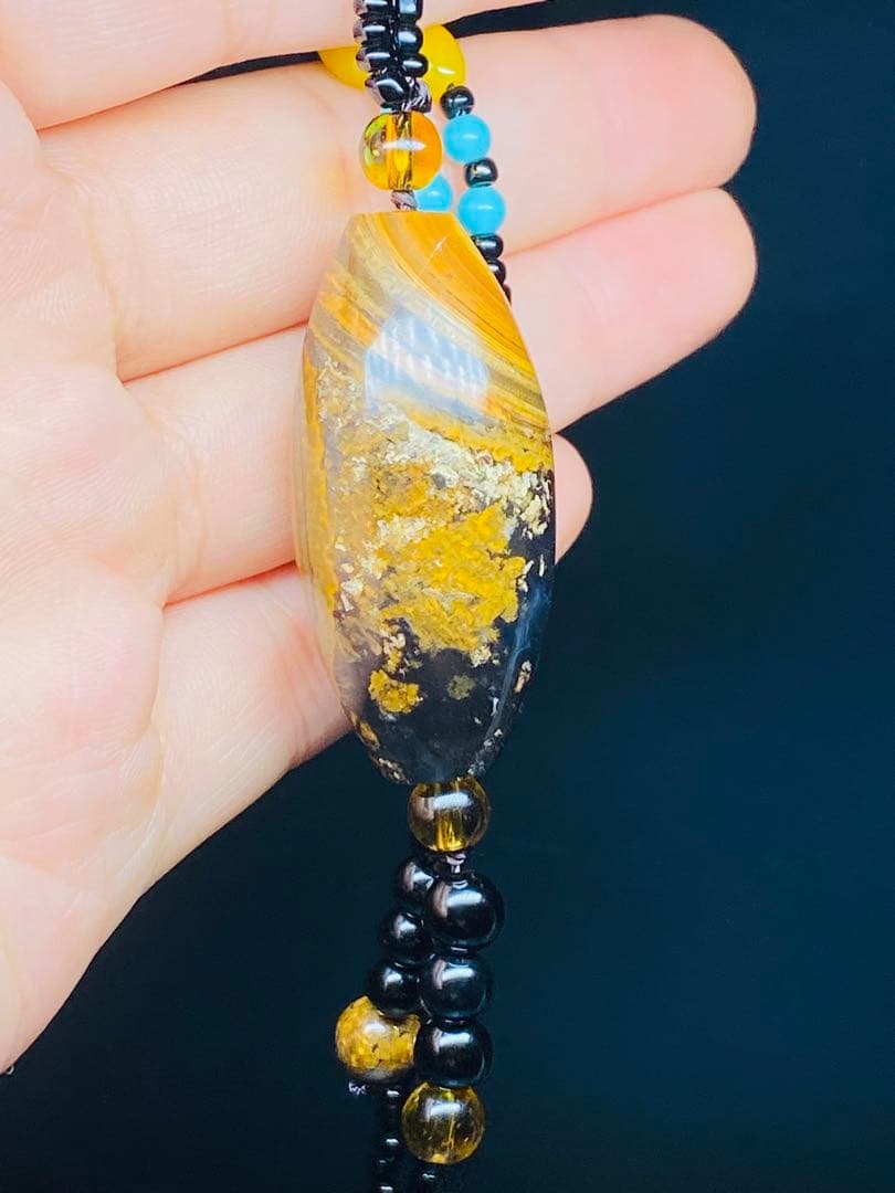 ニ龍眼天珠 蒙天珠 天珠 長寿自然　栄達栄進　自然に作られた老天珠 老鉱天珠