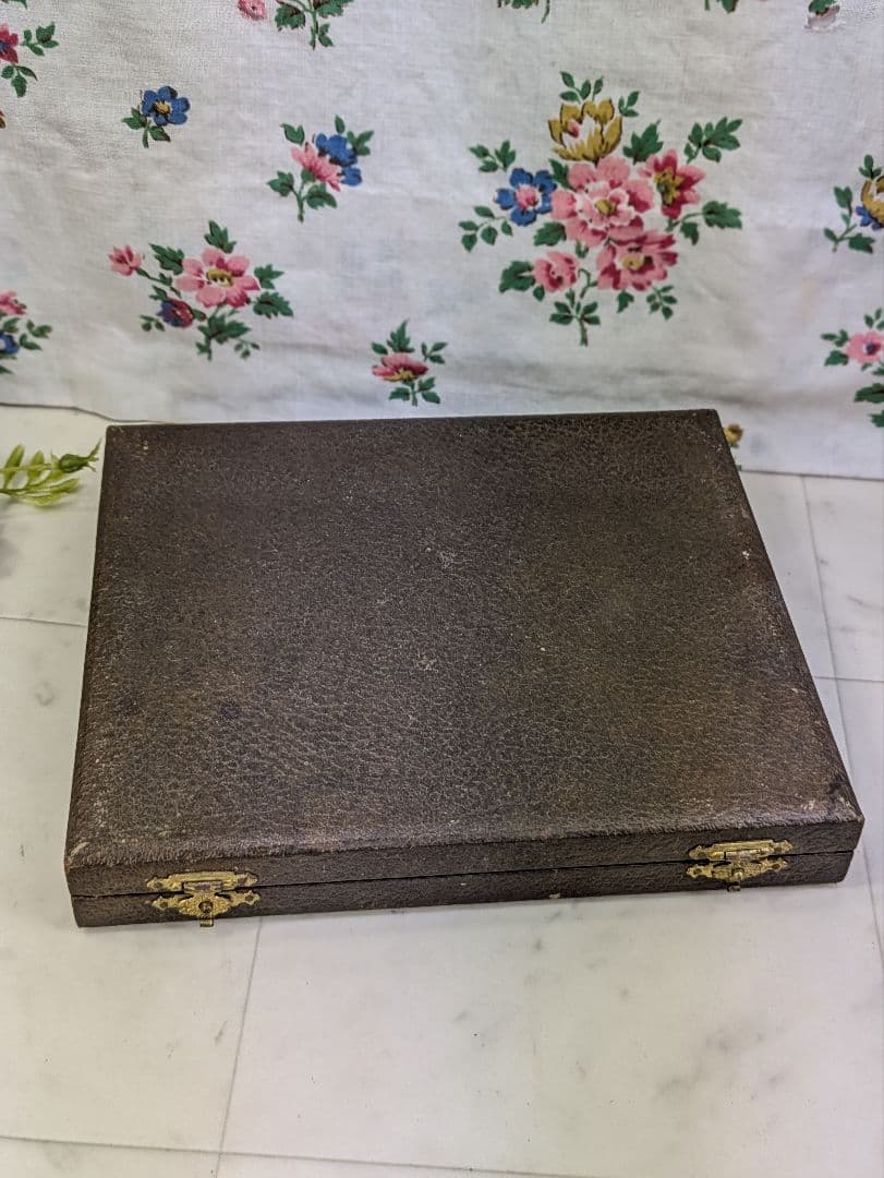 イギリス アンティーク シルバープレート スプーン ６本 ケース入り