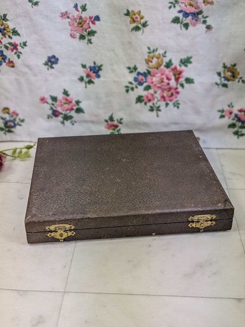 イギリス アンティーク シルバープレート スプーン ６本 ケース入り