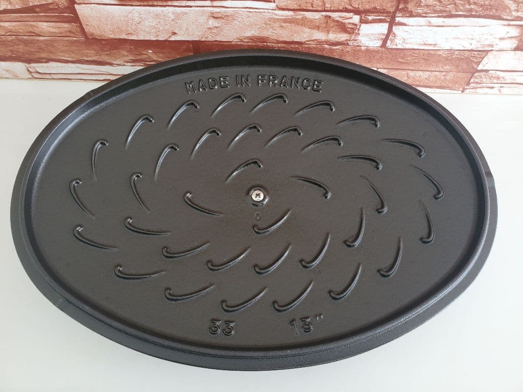 【極美品/timesale】staub オーバル ホットプレート 33cm