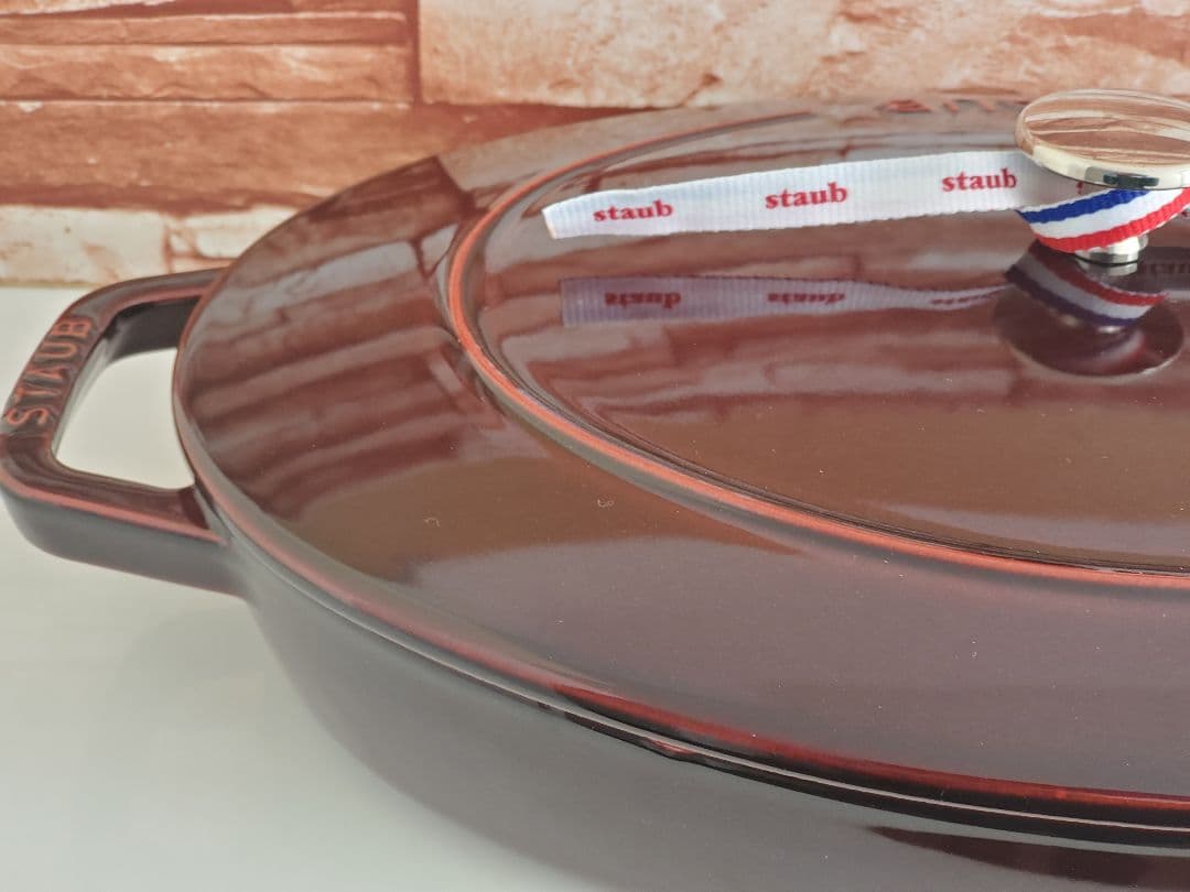 【極美品/timesale】staub オーバル ホットプレート 33cm
