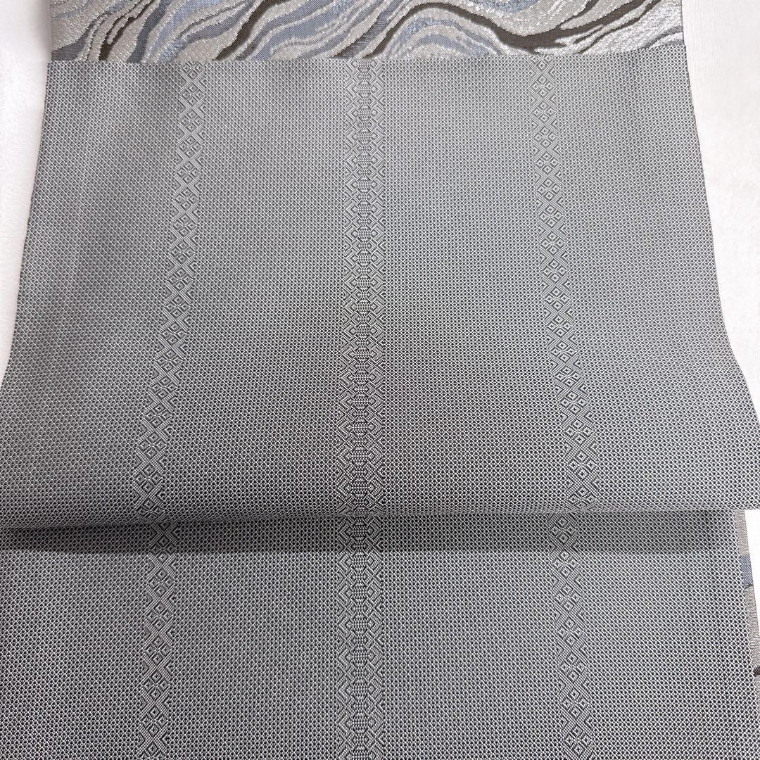 袋帯　全通　リバーシブル　流水模様　着物